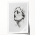 Abstract figurative art print showcasing vibrant colors and fluid shapes, rolled and ready for display, perfect for modern home decor.