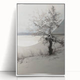 Framed acrylic artwork showcasing vibrant abstract floral designs in a white frame, ideal for modern home decor, enhancing any room with color and elegance.