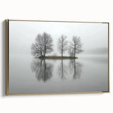 Abstract landscape framed canvas artwork showcasing a gold side view, featuring soft, flowing lines and a harmonious blend of colors, ideal for modern home decor.