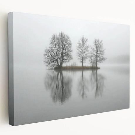 Abstract landscape stretched canvas artwork showcasing vibrant colors and fluid shapes, ideal for modern home decor. Side view highlights the canvas depth and texture, perfect for enhancing interior aesthetics.