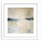 Geometric Abstract Wall Decor – Beige and Gray Modern Canvas