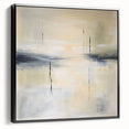 Geometric Abstract Wall Decor – Beige and Gray Modern Canvas
