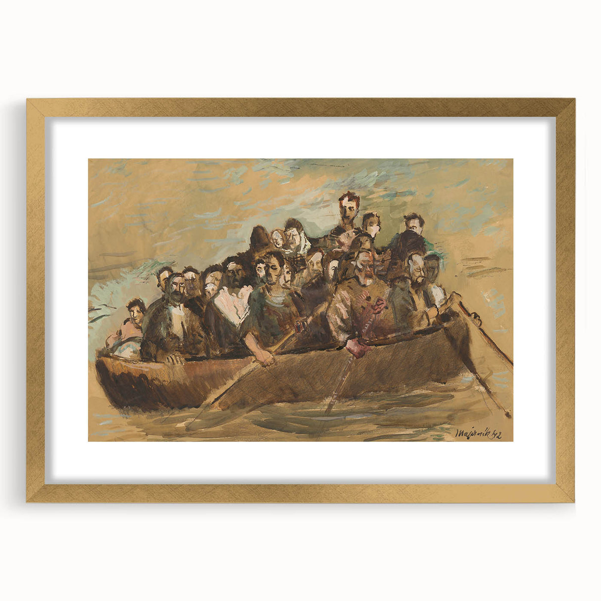 Expressionist Art - Refugees by Cyprián Majerník