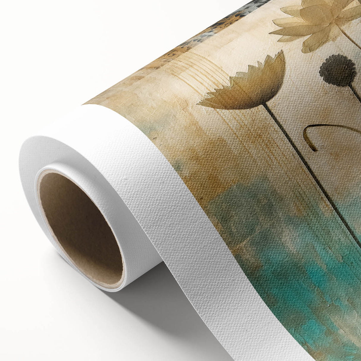 Elegant Floral Living Room Wall Art – Modern Canvas & Framed Print