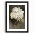 Abstract floral frame art in black matting, showcasing vibrant colors and delicate flower designs, perfect for home decoration and modern interiors.