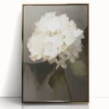 Framed acrylic artwork featuring abstract floral designs in vibrant colors, set in an elegant gold frame, perfect for modern home decor and artistic displays.