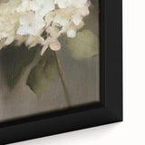 Close-up of an abstract floral framed canvas showcasing vibrant colors and intricate designs, perfect for modern home decor and artistic expression.