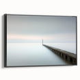 Abstract landscape framed canvas artwork showcasing a black side view with vibrant colors and intricate details, ideal for modern home decor.