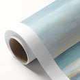 Minimalist Abstract Wall Art – Aqua and Sand Coastal Canvas