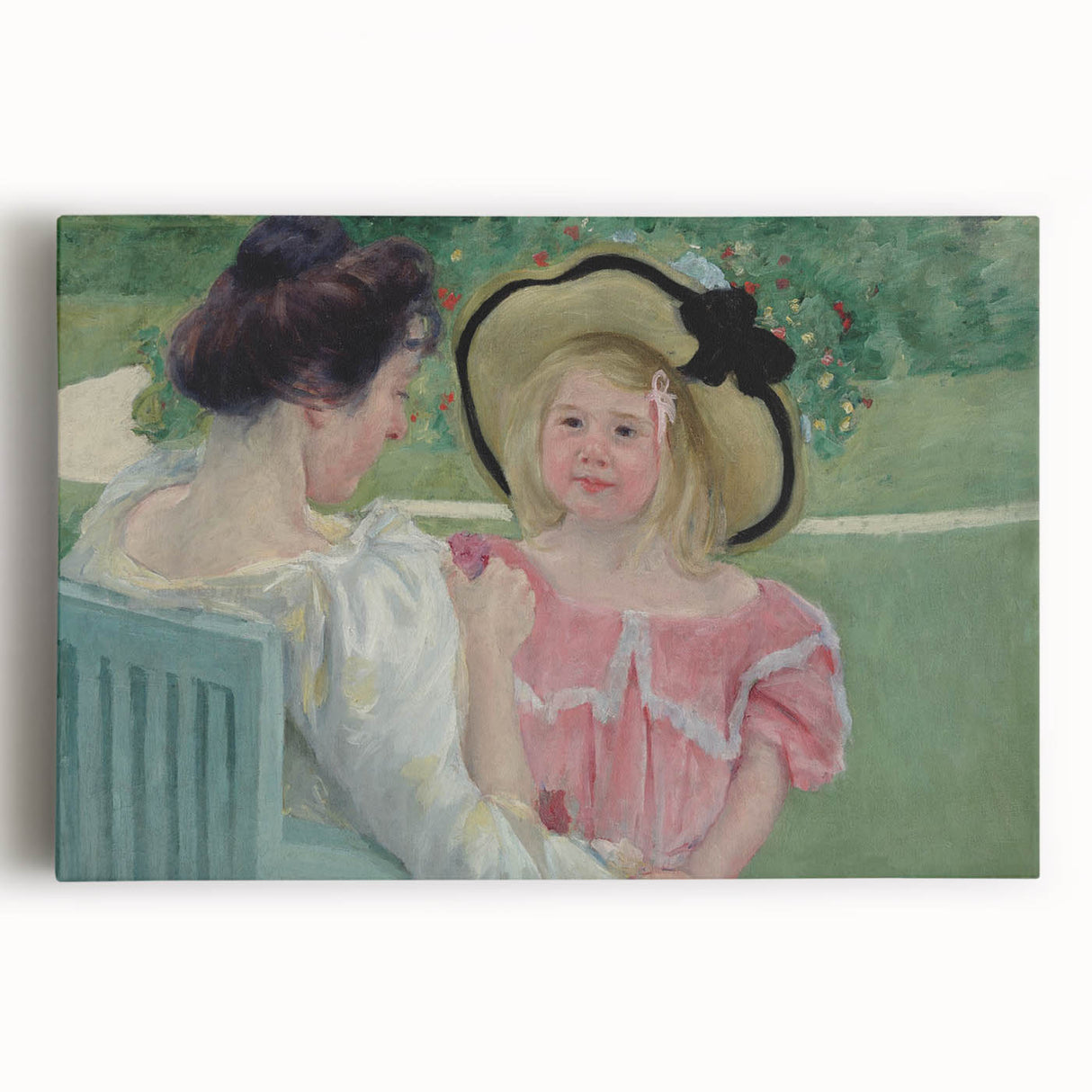 Impressionist Family Portrait - In the Garden by Mary Cassatt Print