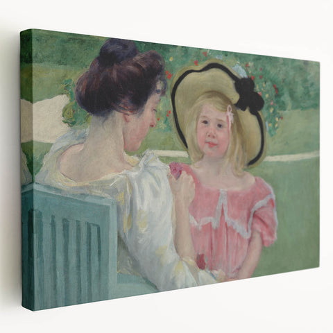 Impressionist Family Portrait - In the Garden by Mary Cassatt Print
