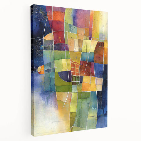 Vibrant Abstract Living Room Wall Art – Modern Canvas & Prints