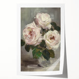 Abstract floral design rolled print showcasing vibrant colors and intricate patterns, ideal for home decor, packaged securely in a durable cardboard tube.