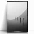 Abstract landscape artwork framed in black acrylic, showcasing vibrant hues of blue, green, and gold, ideal for modern home decor. Frontal view emphasizes the intricate details and contemporary style, perfect for enhancing living spaces.