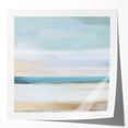 Large Abstract Wall Art – Soft Coastal Horizon Canvas Print