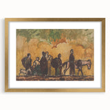 Expressionism Wall Art - Refugees with Horses by Cyprián Majerník