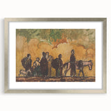 Expressionism Wall Art - Refugees with Horses by Cyprián Majerník