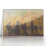 Expressionism Wall Art - Refugees with Horses by Cyprián Majerník