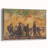 Expressionism Wall Art - Refugees with Horses by Cyprián Majerník