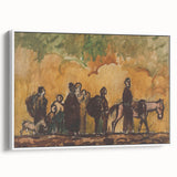 Expressionism Wall Art - Refugees with Horses by Cyprián Majerník