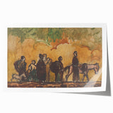 Expressionism Wall Art - Refugees with Horses by Cyprián Majerník
