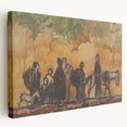 Expressionism Wall Art - Refugees with Horses by Cyprián Majerník