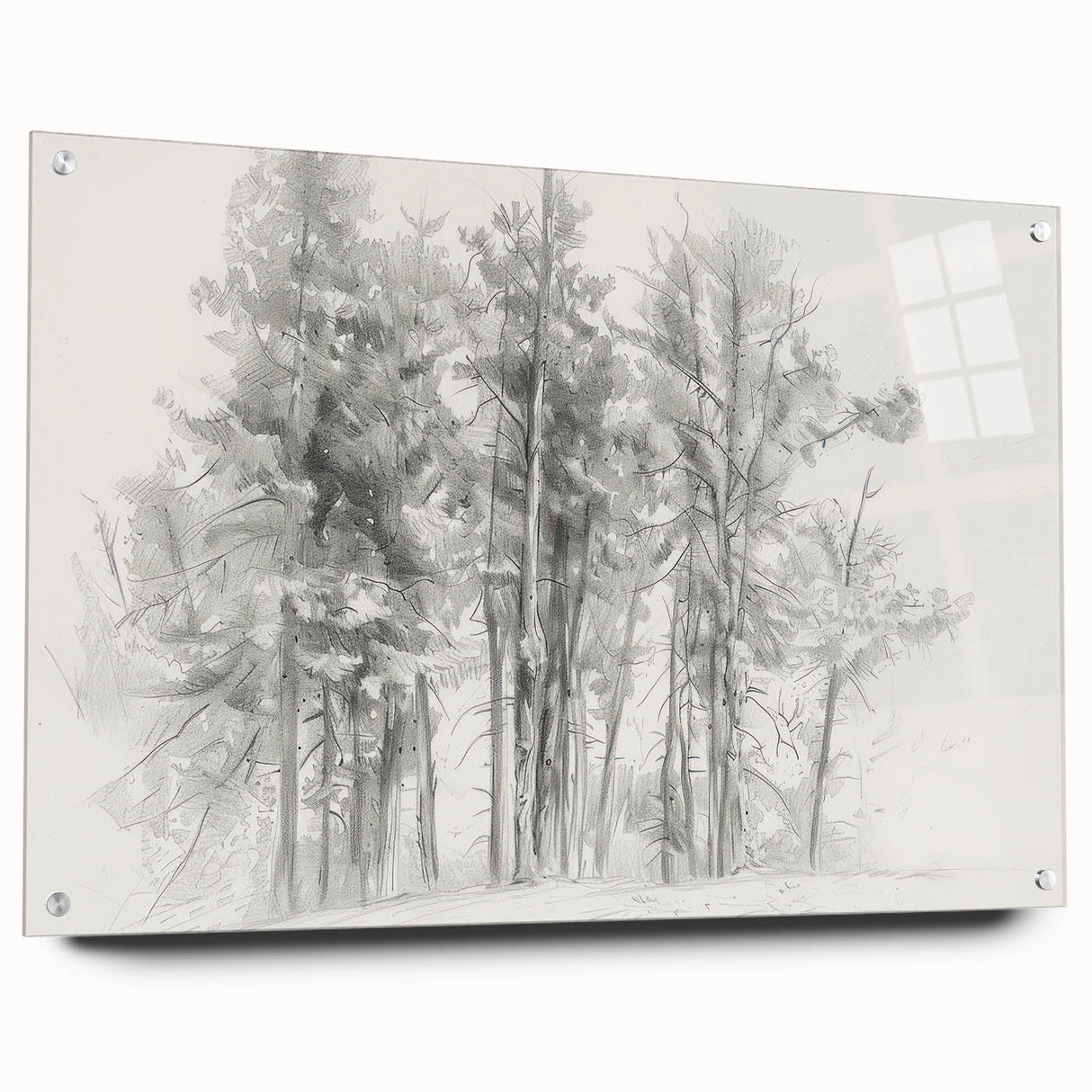 Abstract floral acrylic art piece displayed at an angle, showcasing vivid colors and intricate details, secured with decorative pins for modern decor.