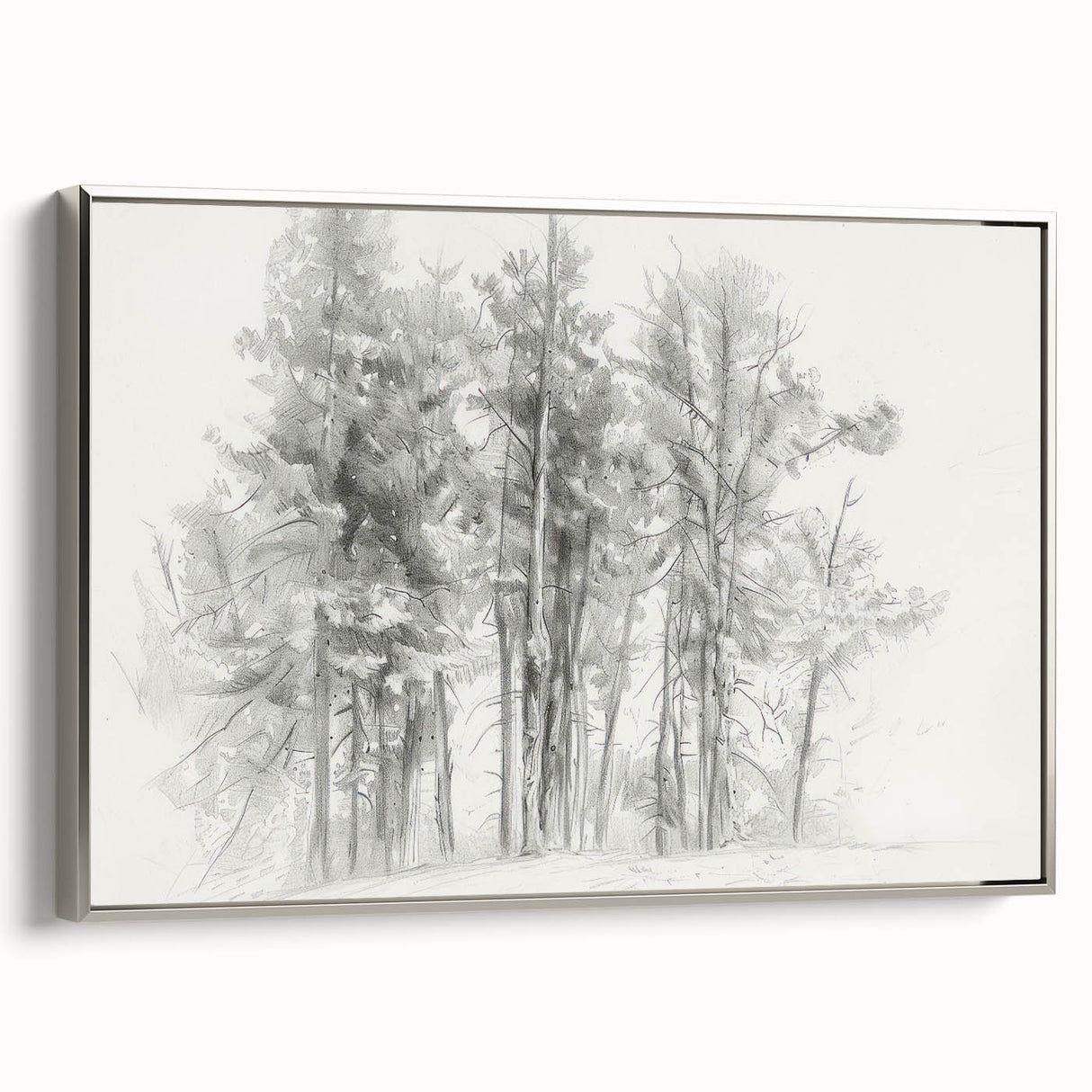 Framed canvas artwork showcasing abstract floral designs in vibrant colors, featuring a sleek silver frame that enhances its modern aesthetic, perfect for home decor.