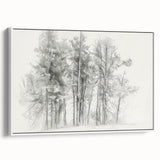 Framed canvas artwork showcasing abstract floral designs in soft pastel colors, elegantly displayed in a white frame, perfect for modern home decor.