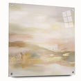 Colorful Abstract Wall Art – Blush and Gold Soft Modern Canvas
