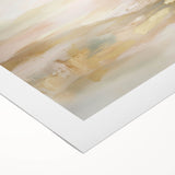 Colorful Abstract Wall Art – Blush and Gold Soft Modern Canvas