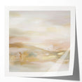Colorful Abstract Wall Art – Blush and Gold Soft Modern Canvas
