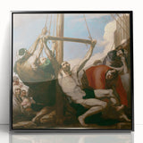 Baroque Religious Art - The Raising of the Cross Wall Art Print