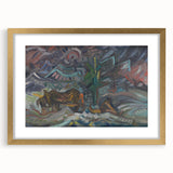 Expressionist Art - Resting Farmers by Arnold Peter Weisz-Kubínčan