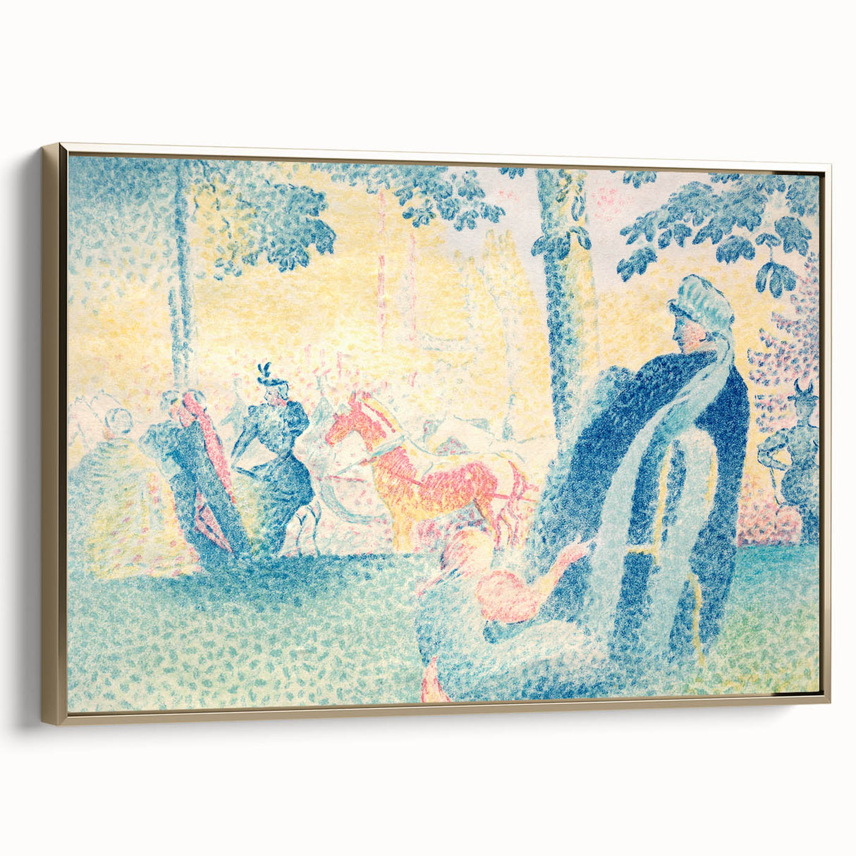 Impressionist Park Scene - In the Park by Henri Edmond Cross Print