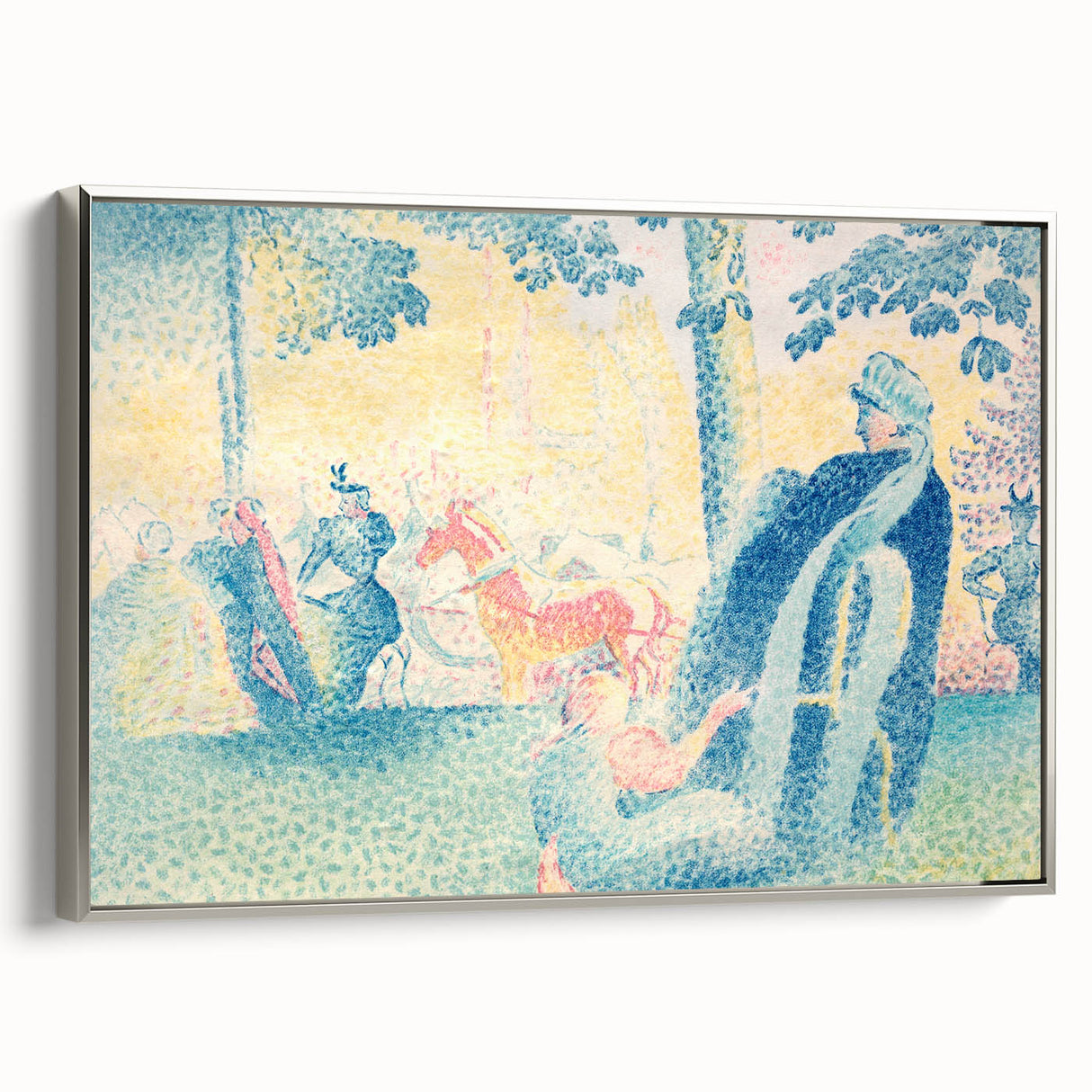 Impressionist Park Scene - In the Park by Henri Edmond Cross Print