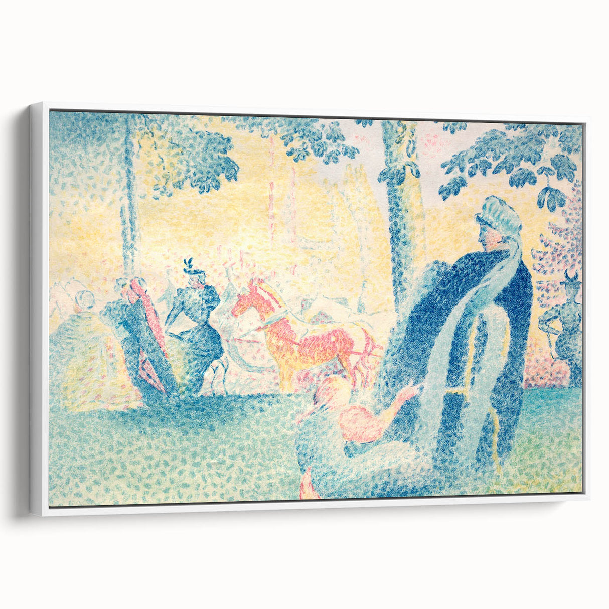 Impressionist Park Scene - In the Park by Henri Edmond Cross Print