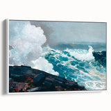 Realism Art Print - Northeaster by Winslow Homer, Ocean Waves Scene
