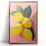 Funny Lemon Girls Room Wall Art – Kids Room Art Print