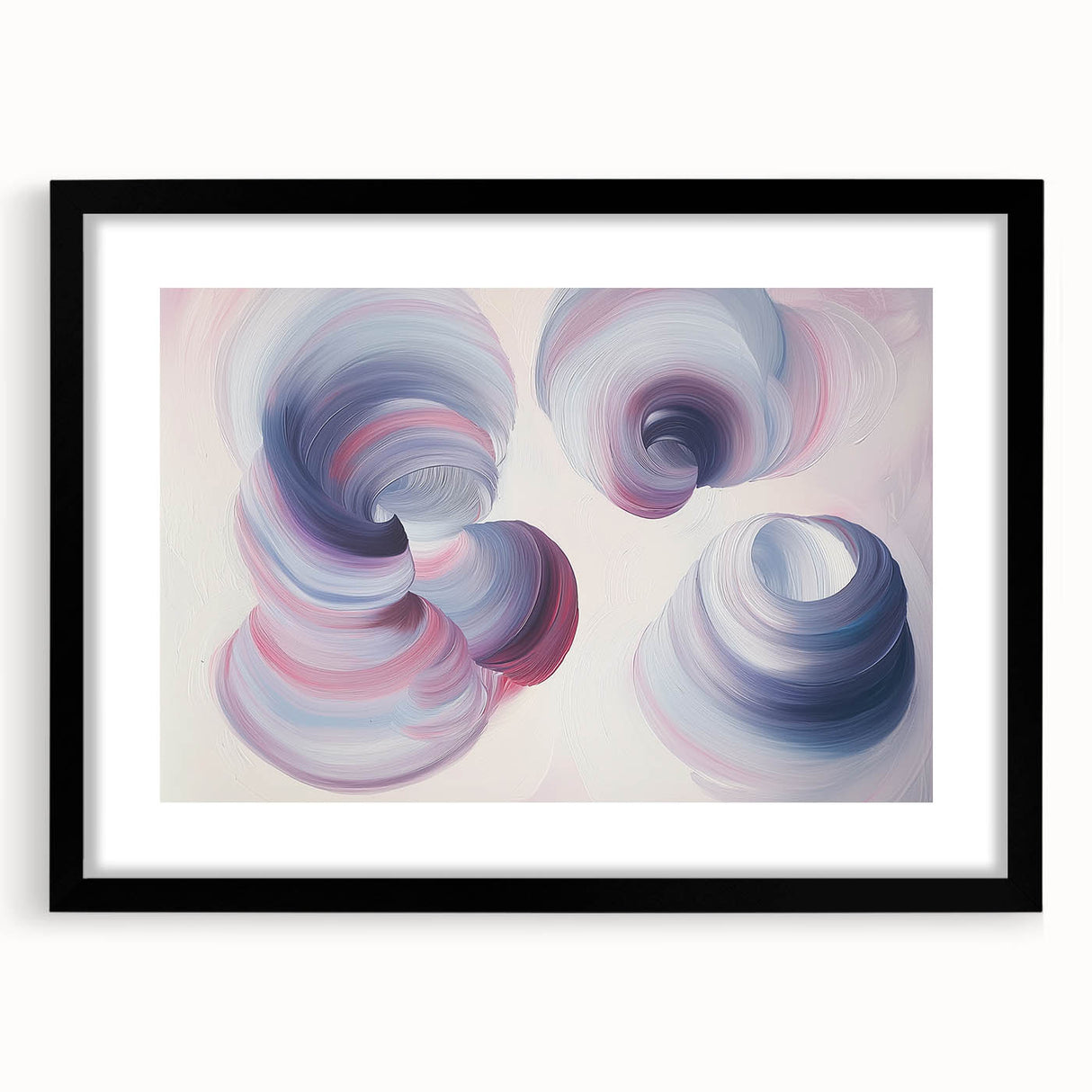 Serene Swirl Abstract Wall Art – Modern Canvas & Framed Print