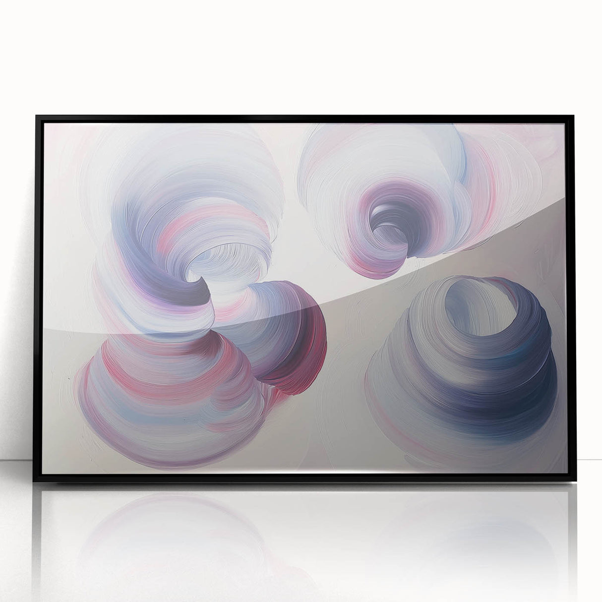 Serene Swirl Abstract Wall Art – Modern Canvas & Framed Print