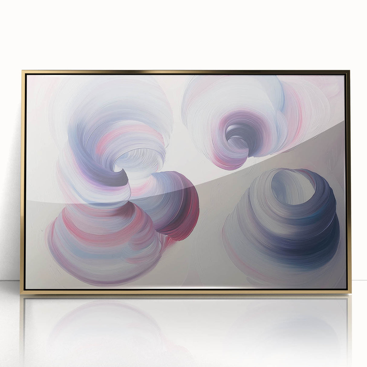 Serene Swirl Abstract Wall Art – Modern Canvas & Framed Print