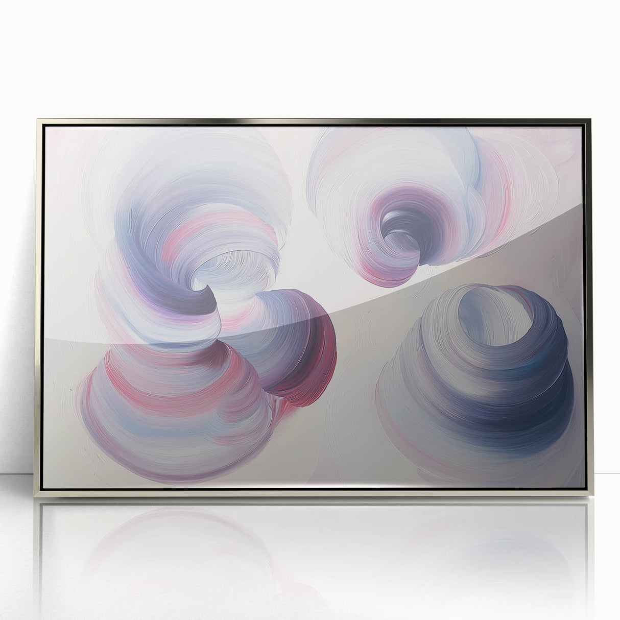 Serene Swirl Abstract Wall Art – Modern Canvas & Framed Print