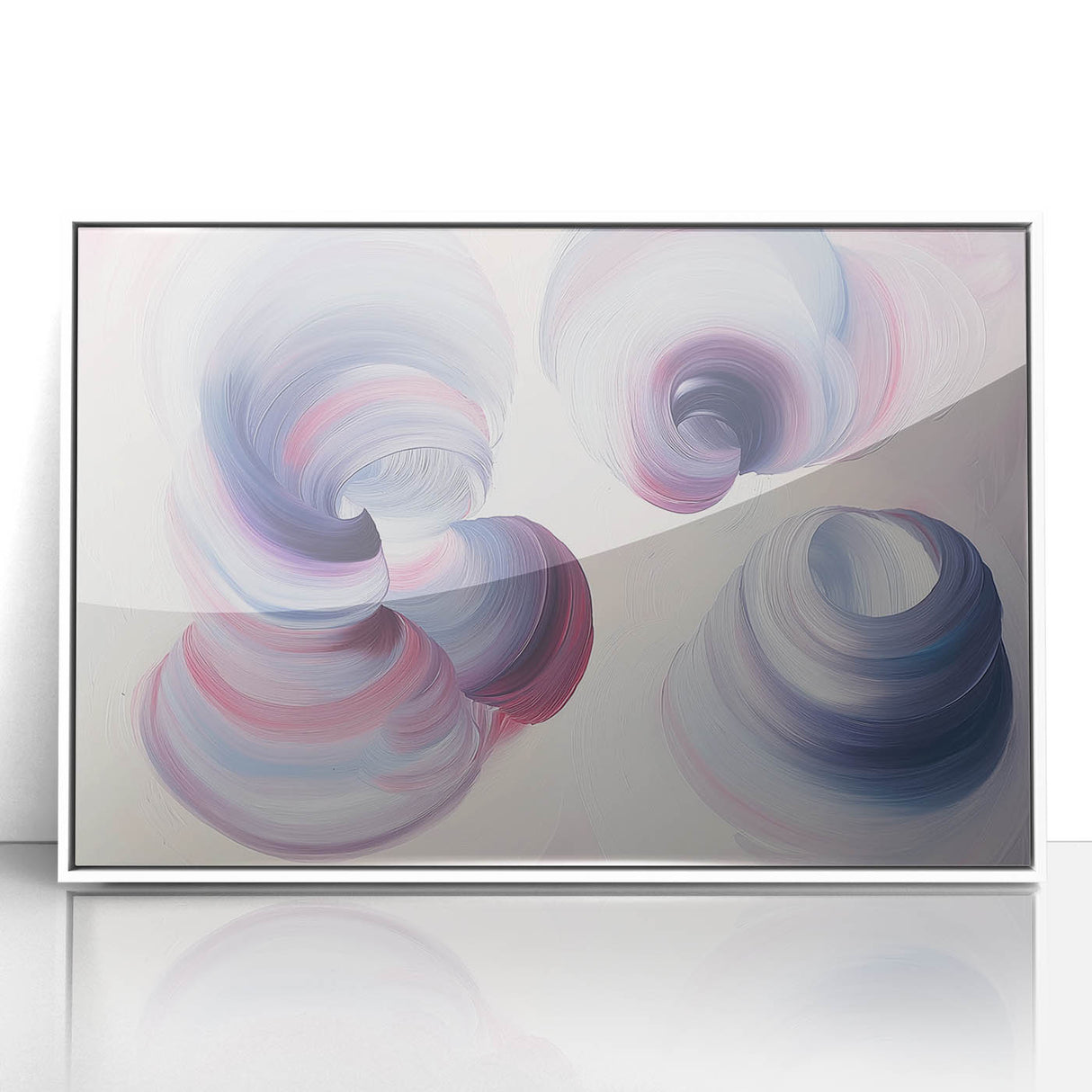 Serene Swirl Abstract Wall Art – Modern Canvas & Framed Print
