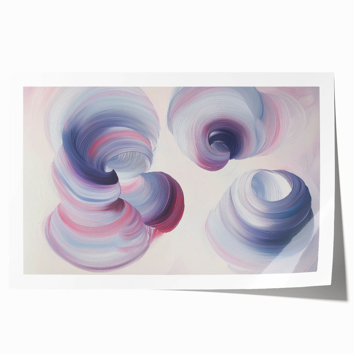 Serene Swirl Abstract Wall Art – Modern Canvas & Framed Print