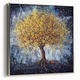 Framed canvas artwork showcasing abstract floral designs in vibrant colors, featuring a sleek silver frame ideal for modern home decor. Perfect for adding a touch of elegance to any space.