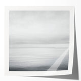 Abstract landscape canvas print showcasing vibrant colors and dynamic shapes, designed for modern decor, displayed in a glossy mockup setting for visual appeal.