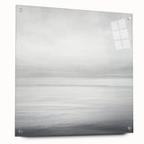 Abstract landscape artwork displayed in a side view, showcasing vibrant colors and intricate details, secured with elegant pins for a modern aesthetic.