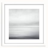 Abstract landscape artwork framed with a white mat, showcasing soft earthy tones and intricate textures, ideal for modern home decor. Perfect for adding a serene touch to any living space.
