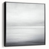 Framed abstract landscape canvas art in a striking black frame, showcasing a vibrant color palette and layered textures; perfect for modern home decor.